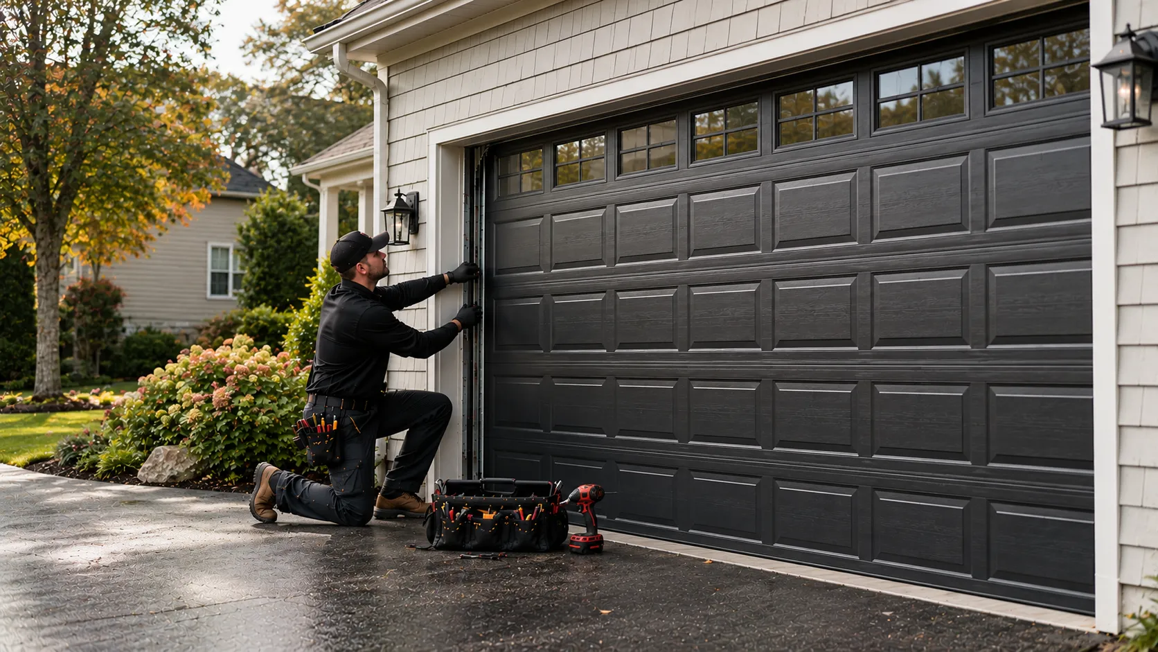 Garage door guides for Denver homeowners
