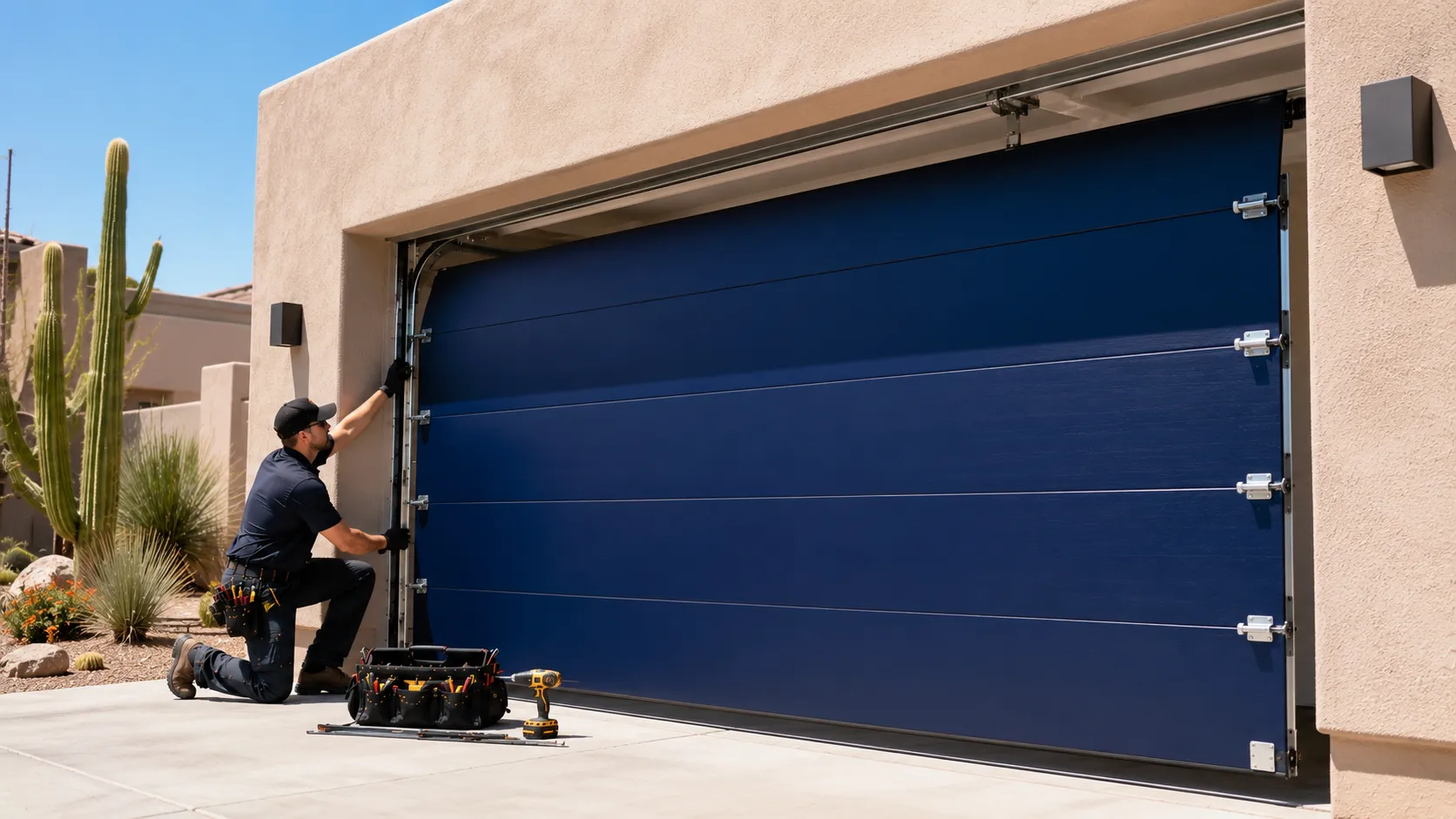 Garage door guides for Denver homeowners
